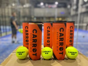 Caja 24 tubos x3 pelotas padel Carrot - Imagen 4